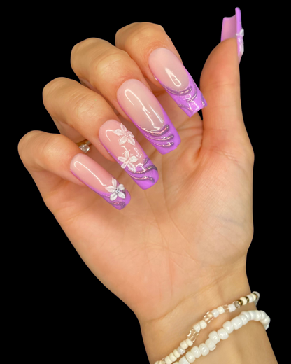 Faux ongles réutilisables « CAPUCINE »